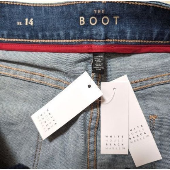 NWT - White House Black Market The Boot Women's Denim Jeans - Picture 3 of 5